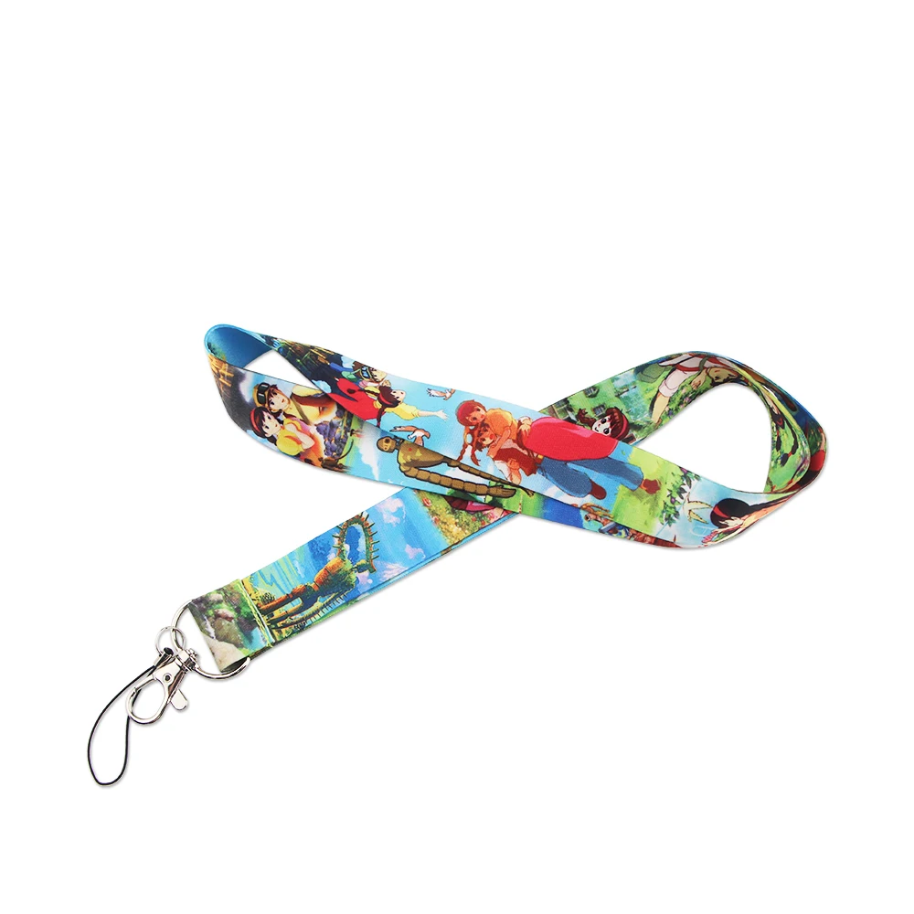 SP430 Cartoon Anime girl sky Lanyard For Key Cool Hang Ropes Phone Badge Holder Neck Straps Gift For Women Men