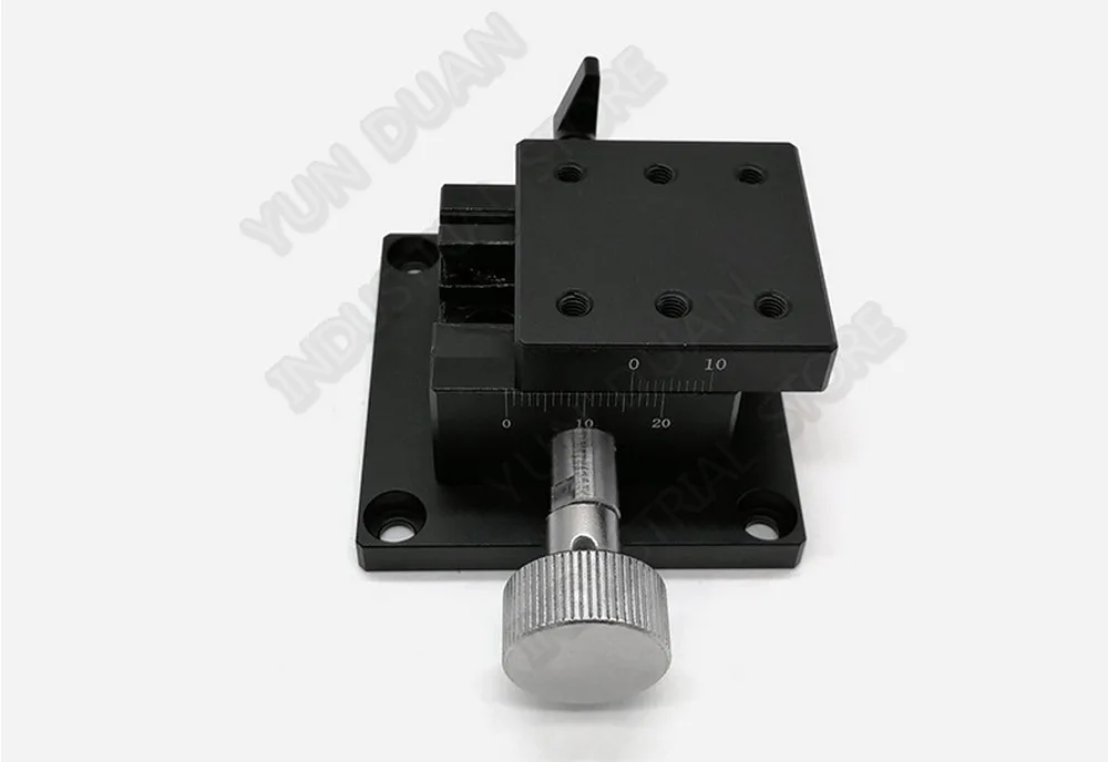 

X Axis 40*40mm Manual Displacement Trimming Platform Dovetail Groove Guide Linear Stage Rack Pinion Fine Tuning Slide Table