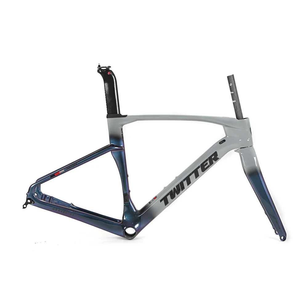 TWITTER v2full color carbon disc brake fiber frame road bike gravel bicycle frame700*40C road carbon disc frame carbon roadframe
TWITTER v2full color carbon disc brake fiber frame road bike gravel bicycle frame700*40C road carbon disc frame carbon roadframe
