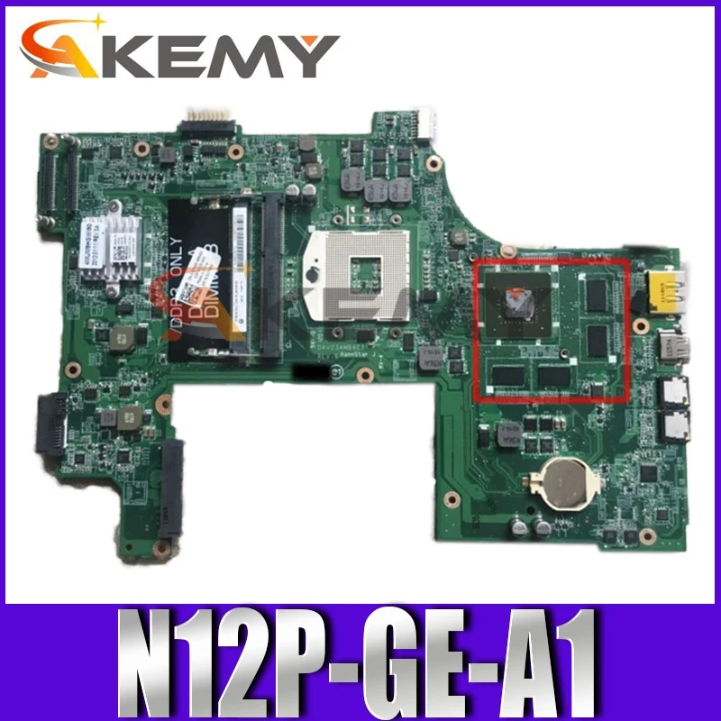 

Original Laptop motherboard For DELL Inspiron 17R N7110 Mainboard CN-09NWTG 09NWTG DA0UM8MB6E0 HM67 N12P-GE-A1