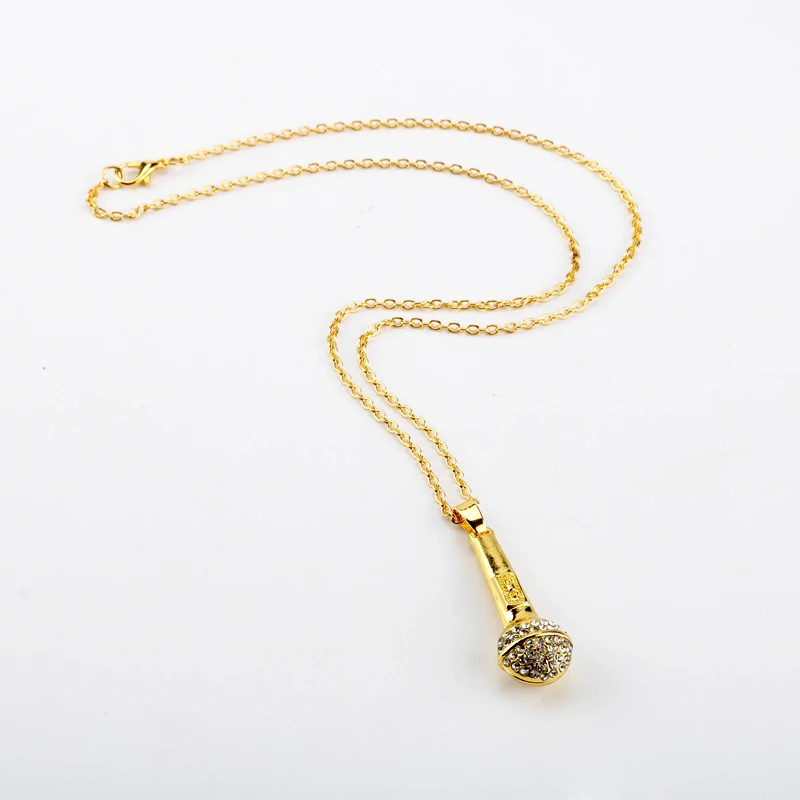 Microphone Crystal Chain Necklace Rapper Headphone Headset Music Note Guitar Charm Pendant Men Women Hip Hop Jewelry Accessories
Microphone Crystal Chain Necklace Rapper Headphone Headset Music Note Guitar Charm Pendant Men Women Hip Hop Jewelry Accessories
