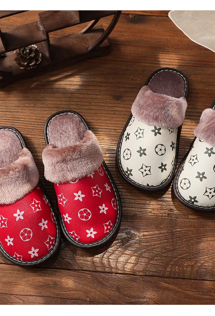 Waterproof Leather Slippers Men Indoor Shoes Home Slippers Soft Bottom Footwear Non-Slip Winter Warm Plush Cotton Women Slippers
Waterproof Leather Slippers Men Indoor Shoes Home Slippers Soft Bottom Footwear Non-Slip Winter Warm Plush Cotton Women Slippers