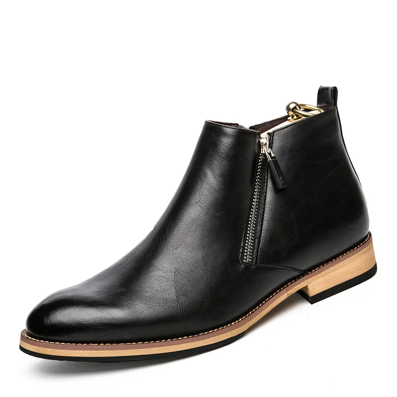 Plus size 38-46 new fashion men's ankle boots casual men's leather zipper snow boots winter men's boots zapatillas hombre botas
Plus size 38-46 new fashion men's ankle boots casual men's leather zipper snow boots winter men's boots zapatillas hombre botas