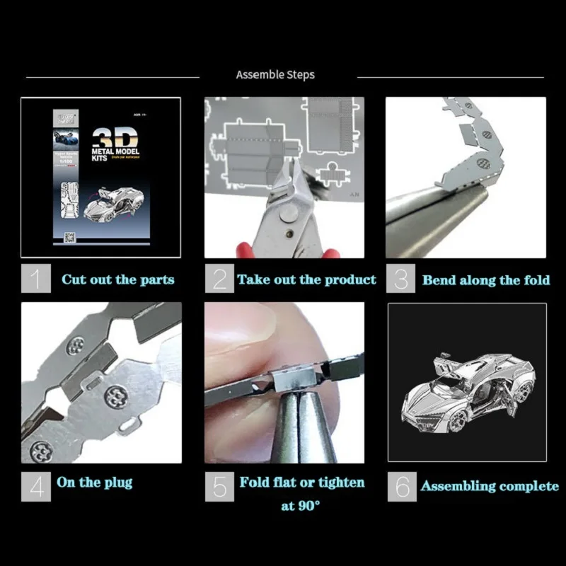 Punk Style Metal Model 3D Puzzle Fashion Stainless Steel Bedroom Study Decoration Children's Educational Toys Gift For Friends
Punk Style Metal Model 3D Puzzle Fashion Stainless Steel Bedroom Study Decoration Children's Educational Toys Gift For Friends