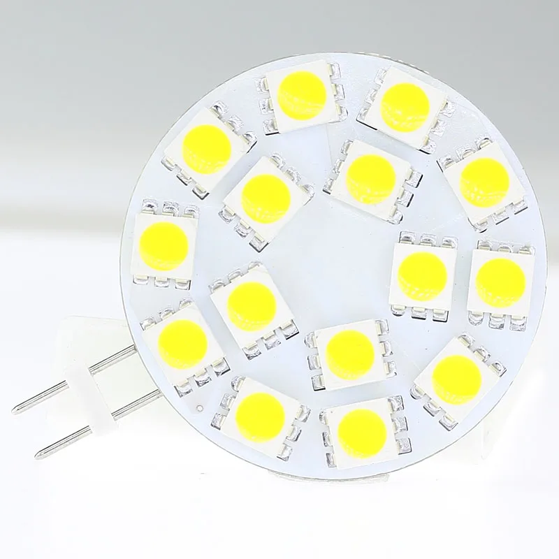 15LED G4 Light Lamp 5050SMD LED 300-330LM AC/DC10-30V Dimmable 3W Replace The 30W Halogen Bulb Warm White 1pcs/lot
15LED G4 Light Lamp 5050SMD LED 300-330LM AC/DC10-30V Dimmable 3W Replace The 30W Halogen Bulb Warm White 1pcs/lot