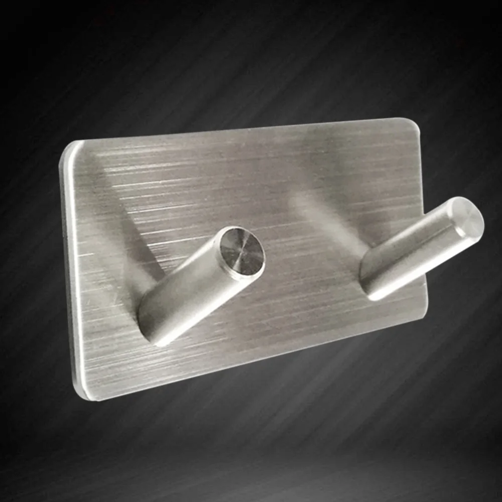 Self Adhesive Hooks Stainless Steel Double Towel Robe Hooks Coat Cloth Bag Key Holder Hanger Waterproof Kitchen Bathroom Shower
Self Adhesive Hooks Stainless Steel Double Towel Robe Hooks Coat Cloth Bag Key Holder Hanger Waterproof Kitchen Bathroom Shower