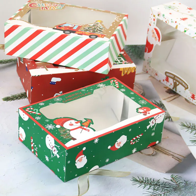 4/8/12Pcs Christmas Biscuit Box For Gift Giving Baking Kraft Boxes Christmas Cookie Boxes Gift Food Containers Pastry Box
4/8/12Pcs Christmas Biscuit Box For Gift Giving Baking Kraft Boxes Christmas Cookie Boxes Gift Food Containers Pastry Box