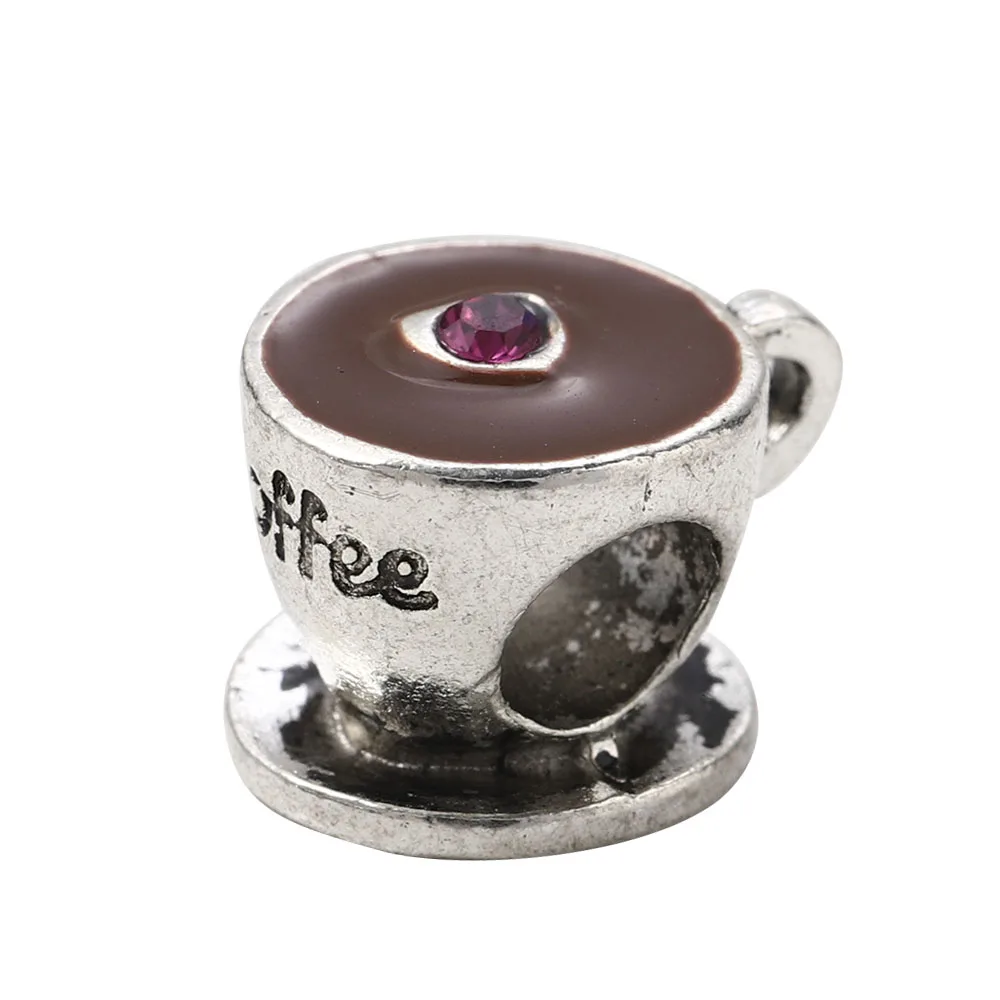 Cute Heart Coffee Cup Beads Fit Original Silver Color Charm Bracelet Jewelry Round Loose Beads for Fashion Jewelry Making New
Cute Heart Coffee Cup Beads Fit Original Silver Color Charm Bracelet Jewelry Round Loose Beads for Fashion Jewelry Making New