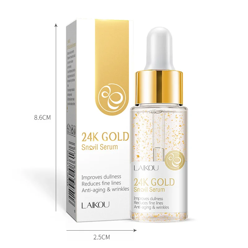 24k Gold Acid Face Serum Niacinamide Deeply Moisturize Rejuvenate Snail Serum Anti-Aging Anti Wrinkle Facail Care Tool TSLM1
24k Gold Acid Face Serum Niacinamide Deeply Moisturize Rejuvenate Snail Serum Anti-Aging Anti Wrinkle Facail Care Tool TSLM1