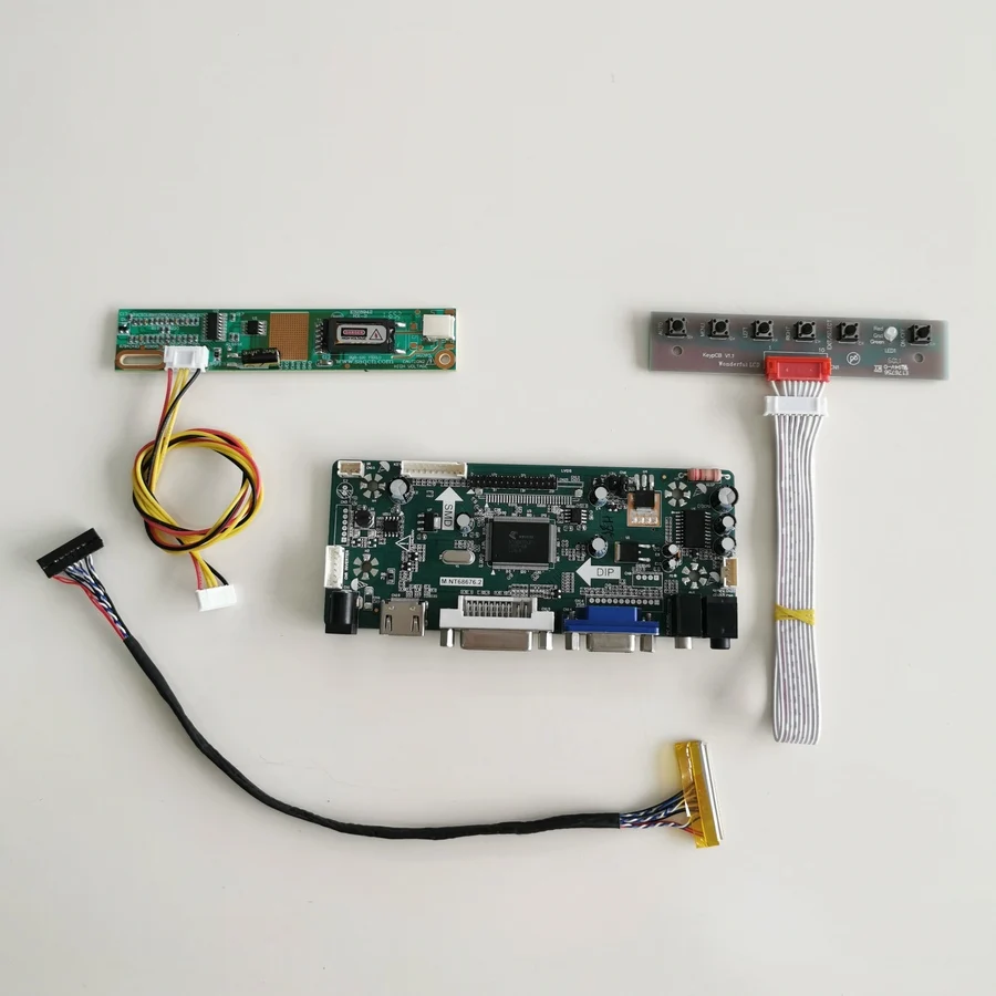 For LP150X09-A5/A5K1 LCD Monitor Panel LVDS 30Pin CCFL DVI VGA M.NT68676 Display Controller Drive Card 1024*768 15" DIY Kit
For LP150X09-A5/A5K1 LCD Monitor Panel LVDS 30Pin CCFL DVI VGA M.NT68676 Display Controller Drive Card 1024*768 15" DIY Kit