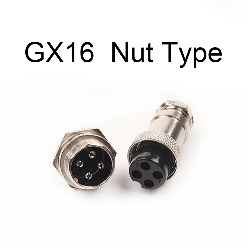 1set GX16 Nut Type Male & Female Electrical Connector 2/3/4/5/6/7/8/9/10 Pin Circular Aviation Socket Plug Wire Panel Connector
1set GX16 Nut Type Male & Female Electrical Connector 2/3/4/5/6/7/8/9/10 Pin Circular Aviation Socket Plug Wire Panel Connector