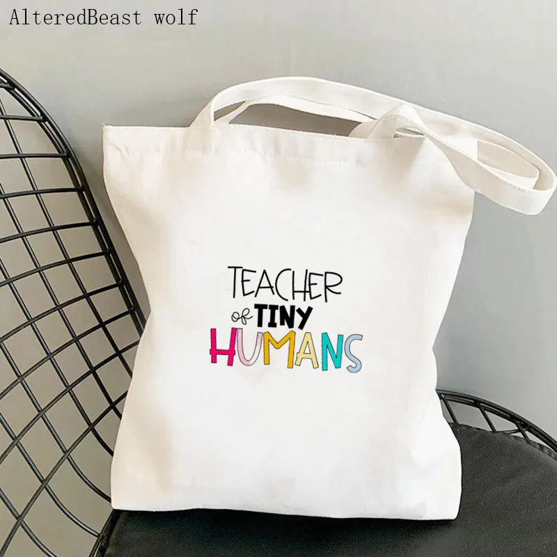 Women Shopper bag tiny Teacher Printed Kawaii Bag Harajuku Shopping Canvas Shopper Bag girl handbag Tote Shoulder Lady Bag
Women Shopper bag tiny Teacher Printed Kawaii Bag Harajuku Shopping Canvas Shopper Bag girl handbag Tote Shoulder Lady Bag