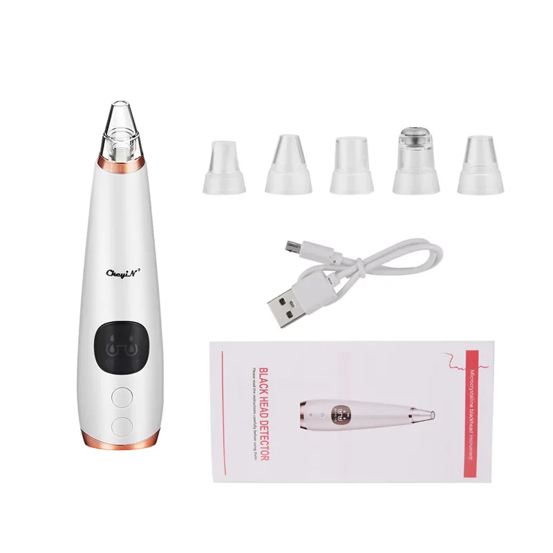 Rechargeable 6 In 1 Blackhead Remover Vacuum Nose Face Cleaner Pore Deep Cleaning Skin Care Cleanser Black Spots Removal Machine
Rechargeable 6 In 1 Blackhead Remover Vacuum Nose Face Cleaner Pore Deep Cleaning Skin Care Cleanser Black Spots Removal Machine