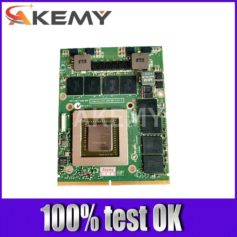 Оригинальная видеокарта GTX680M GTX 680M VGA N13E-GTX-A2 2G CN-020HTK 20HTK для Dell Alienware M17X R2 R4 M18X R2 
Оригинальная видеокарта GTX680M GTX 680M VGA N13E-GTX-A2 2G CN-020HTK 20HTK для Dell Alienware M17X R2 R4 M18X R2