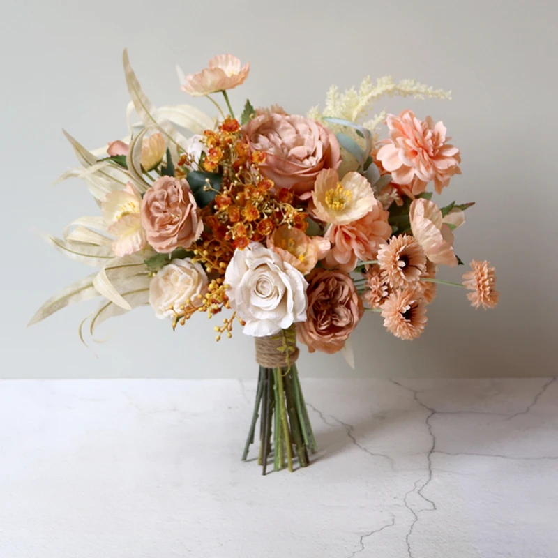 Champagne Bridal Flower Wedding Bouquet for Bride Party Home Decoration Wedding Collection Set Ramos de Flores Para Novias
Champagne Bridal Flower Wedding Bouquet for Bride Party Home Decoration Wedding Collection Set Ramos de Flores Para Novias