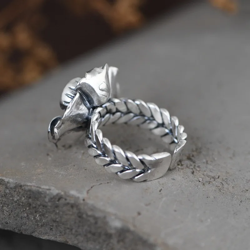 GAGAFEEL 100% Real 999 Pure Silver Fashion Woven Pattern Open Ring Female Peony Flower Silver Rings Gifts Women's Fine Jewelry
GAGAFEEL 100% Real 999 Pure Silver Fashion Woven Pattern Open Ring Female Peony Flower Silver Rings Gifts Women's Fine Jewelry