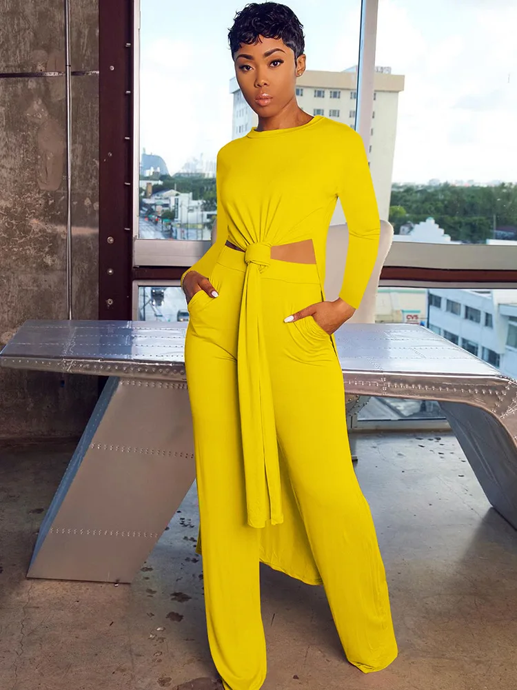 Activewear Sporty Suits Women Sets Side Split Long Sleeve X-long Tshirt Tops Wide Leg Pant Lounge Tracksuit Outfit Tracksuit
Activewear Sporty Suits Women Sets Side Split Long Sleeve X-long Tshirt Tops Wide Leg Pant Lounge Tracksuit Outfit Tracksuit