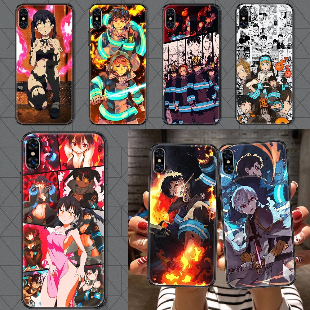 Чехол для телефона с аниме Fire Force Shinra Kusakabe чехол iphone 5 5s se 2 6 6s 7 8 12 mini plus X XS XR 11 PRO MAX