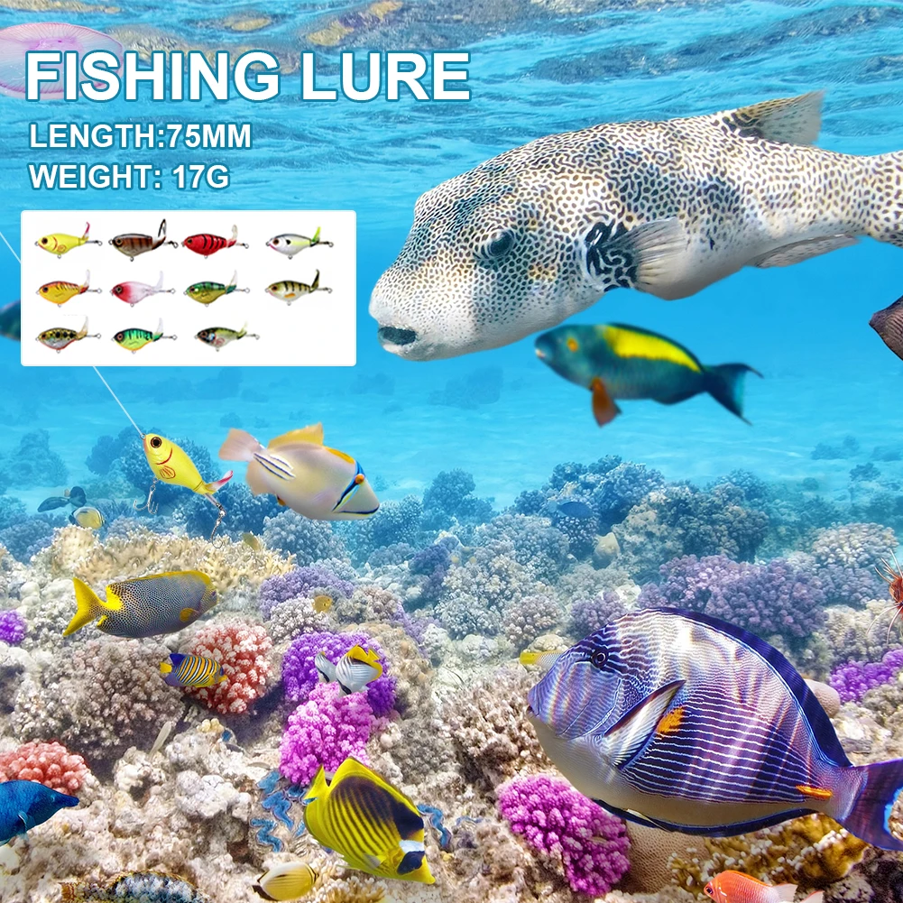 75mm/17g Fishing Lure Bass Fishing Lure Hard Bait Spinner Action Floating Topwater Artificial Bait Crankbait Bass Fishing Tackle
75mm/17g Fishing Lure Bass Fishing Lure Hard Bait Spinner Action Floating Topwater Artificial Bait Crankbait Bass Fishing Tackle