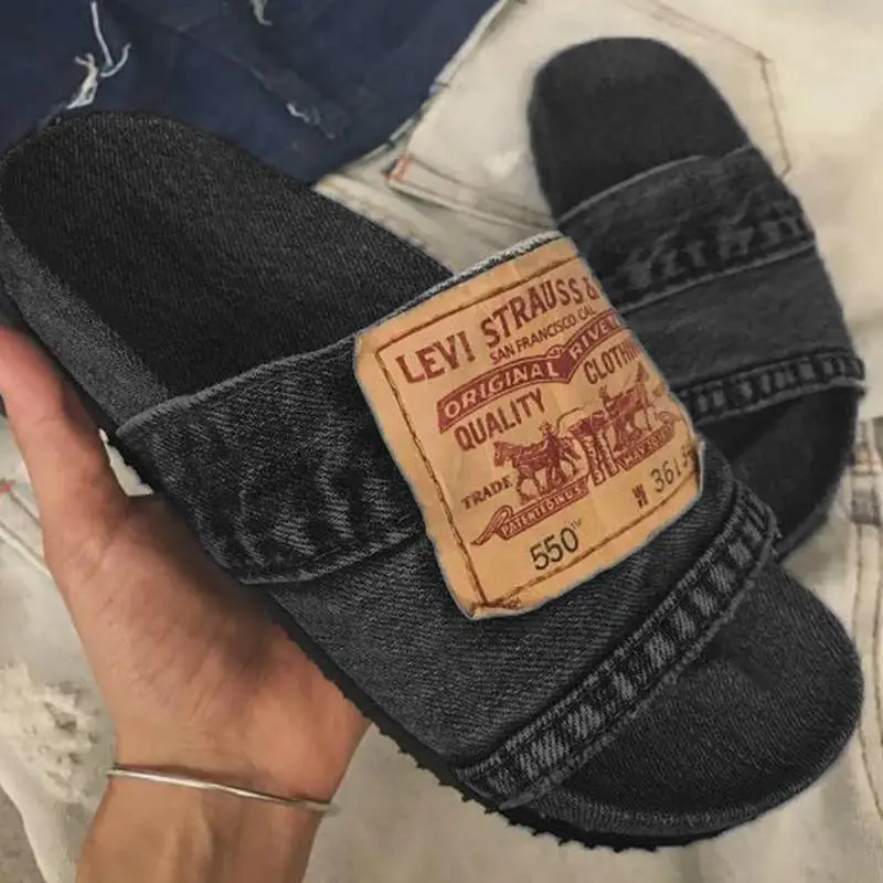Women's Classic Casual Denim Set Open-toed Flat Heel Comfortable Lightweight and Fashionable Summer Sandals and Slippers
Women's Classic Casual Denim Set Open-toed Flat Heel Comfortable Lightweight and Fashionable Summer Sandals and Slippers