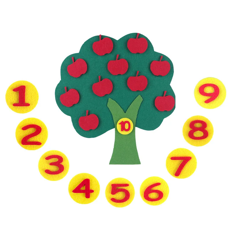 1-10 Montessori Educational Toy Non-woven Children Puzzle Handmade DIY Math Toys Kindergarten Carrot Match Digital Teaching Aids
1-10 Montessori Educational Toy Non-woven Children Puzzle Handmade DIY Math Toys Kindergarten Carrot Match Digital Teaching Aids