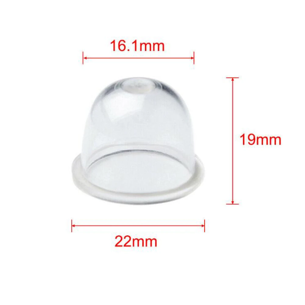 12Pcs White Transparent Fuel Pump Carburetor Oil Bubble Primer Bulb Chainsaws Trimmer Brush Cutter Clear Tool Parts 19/22mm | Дом и сад
