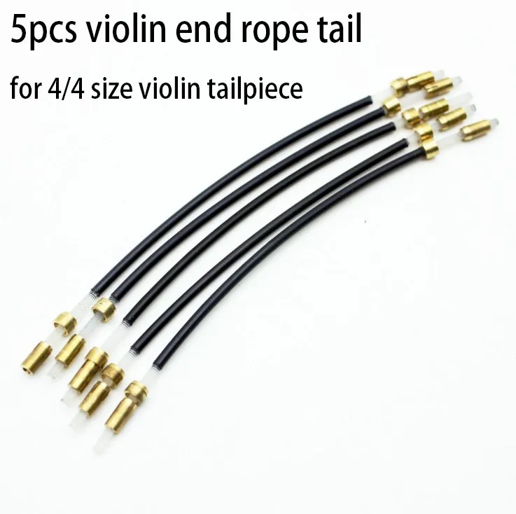 5pcs Violin End Tail Piece 4/4 Violin Tailpiece Tail Guts End Rope Black Replacement Nylon For Beginner Violinist DIY Parts
5pcs Violin End Tail Piece 4/4 Violin Tailpiece Tail Guts End Rope Black Replacement Nylon For Beginner Violinist DIY Parts