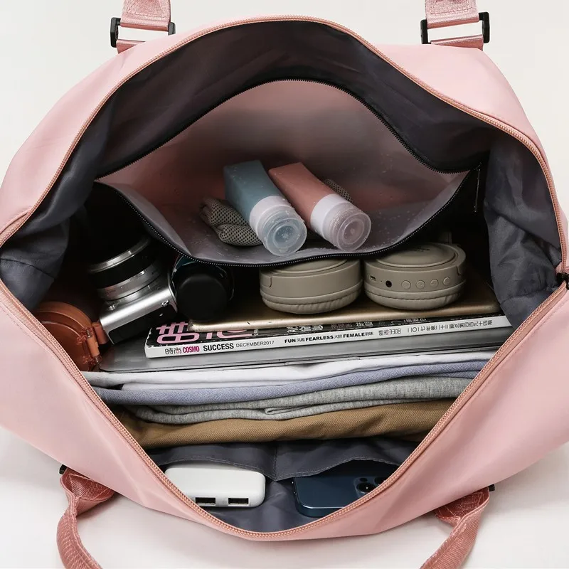 Fashion Women's Travel Bag Sports Fitness Bags Large Capacity Weekend Bag Waterproof Hand Luggage Suitcases Duffle Cabin Bag 
Fashion Women's Travel Bag Sports Fitness Bags Large Capacity Weekend Bag Waterproof Hand Luggage Suitcases Duffle Cabin Bag
