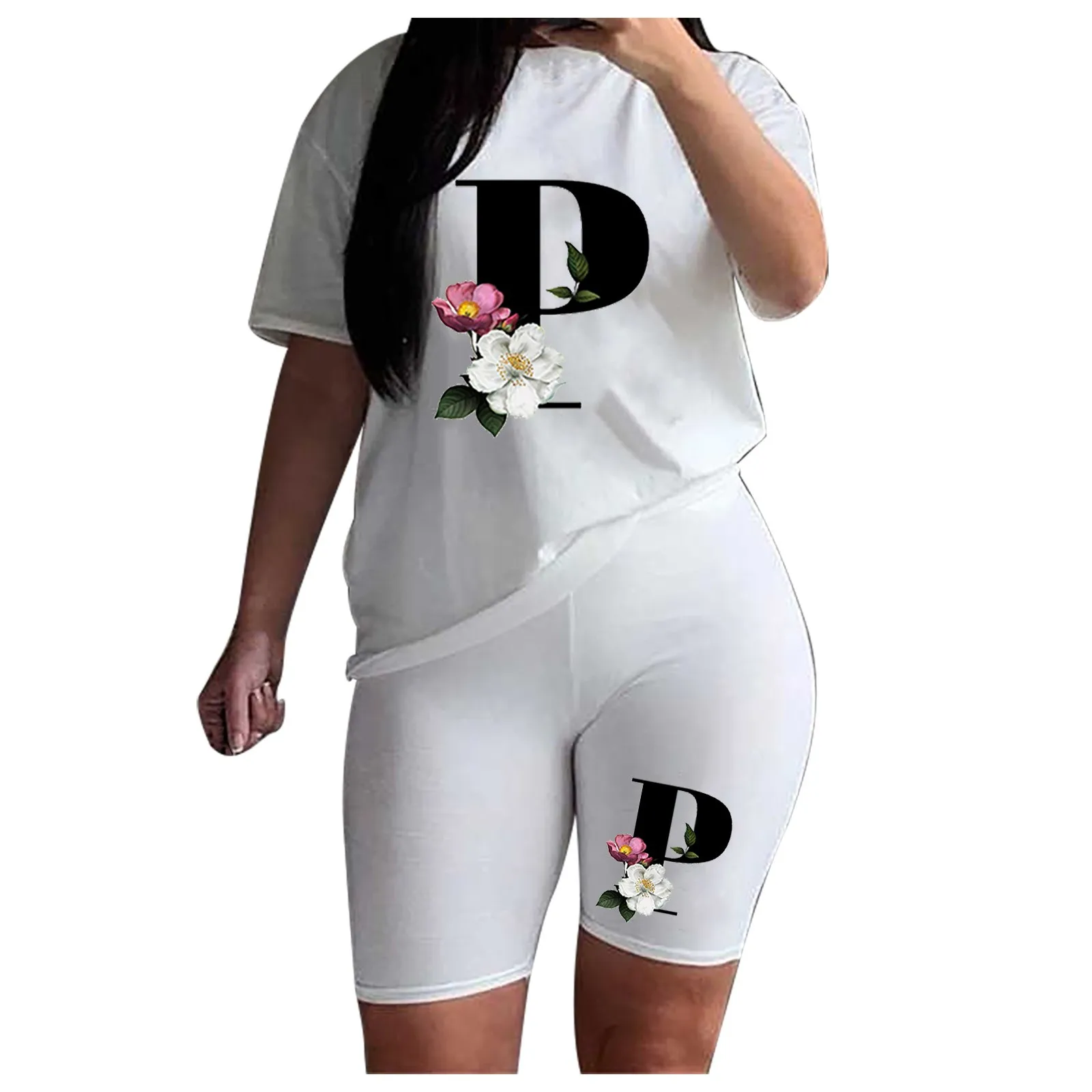 Women's Shorts Sets Fashion Sexy Summer Two-piece Loose Casual T-shirt Shorts Hot Pants Set
Women's Shorts Sets Fashion Sexy Summer Two-piece Loose Casual T-shirt Shorts Hot Pants Set