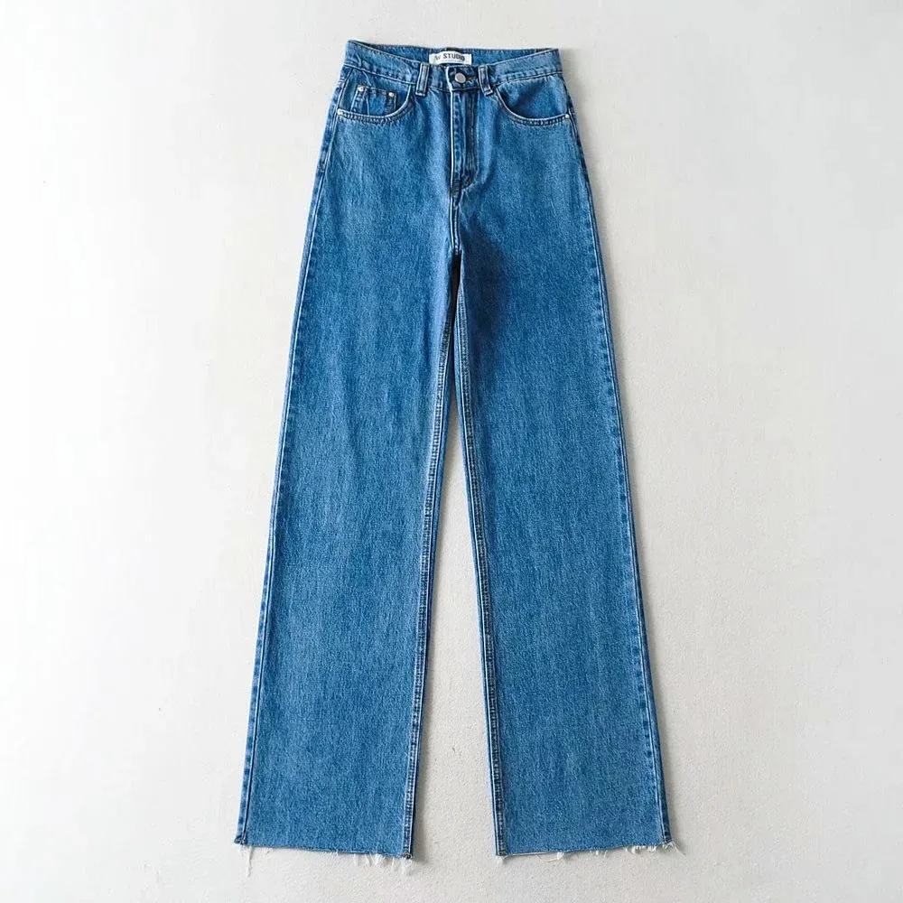 Casual Fashion Straight Leg Women's Jeans Denim Bottom Harajuku Boyfriend Long High Waist Baggy Jeans Fall Pants jeans for wmen
Casual Fashion Straight Leg Women's Jeans Denim Bottom Harajuku Boyfriend Long High Waist Baggy Jeans Fall Pants jeans for wmen
