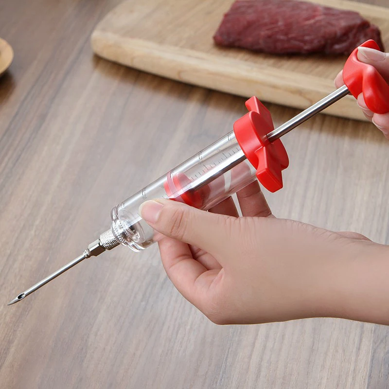 Flavor needle Turkey pork bbq steak meat sauces syringes marinades kitchen accessories Spices cooking tools kitchen gadgets beef
Flavor needle Turkey pork bbq steak meat sauces syringes marinades kitchen accessories Spices cooking tools kitchen gadgets beef