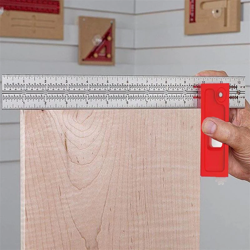 Scalable Tool Ruler For Woodpecker Tools T-type Hole Ruler Stainless Scribing Marking Line Gauge Carpenter Measuring Tool
Scalable Tool Ruler For Woodpecker Tools T-type Hole Ruler Stainless Scribing Marking Line Gauge Carpenter Measuring Tool