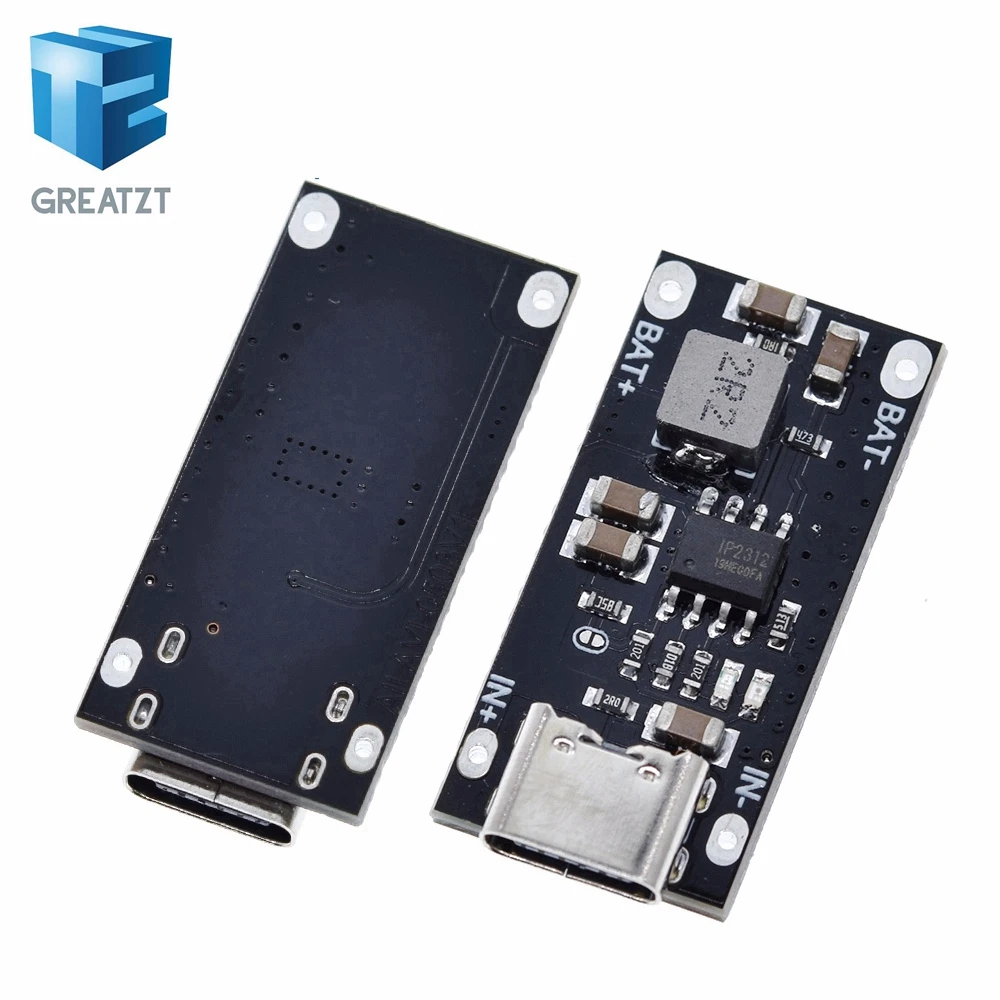 Высоковольтный USB вход GREATZT типа C 3A полимерная Тройная литиевая батарея плата