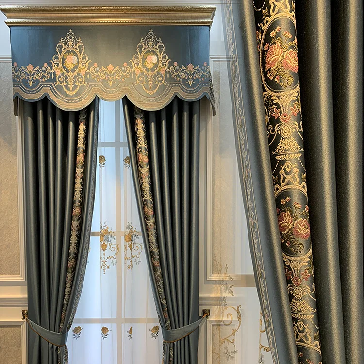 European-style Curtains for Living Room Window High-precision Color Jacquard Curtains for Bedroom
European-style Curtains for Living Room Window High-precision Color Jacquard Curtains for Bedroom