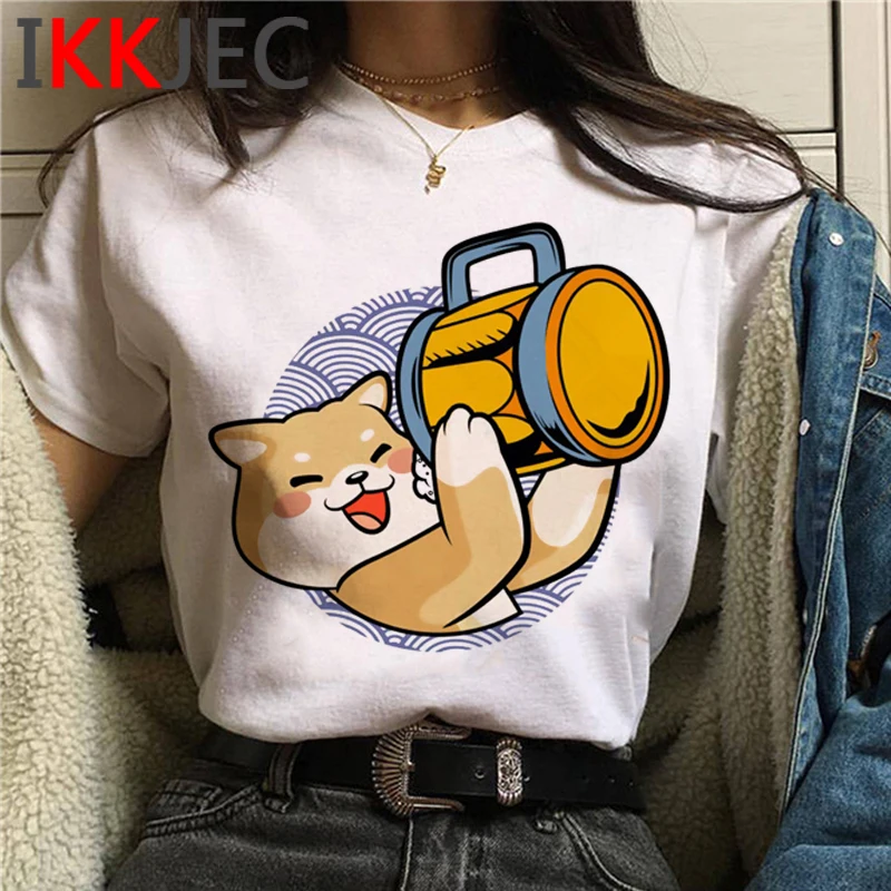 Милый Shiba Inu Doge Летний Топ Футболка женская одежда для пар с принтом harajuku футболка уличная kawaii 
Милый Shiba Inu Doge Летний Топ Футболка женская одежда для пар с принтом harajuku футболка уличная kawaii