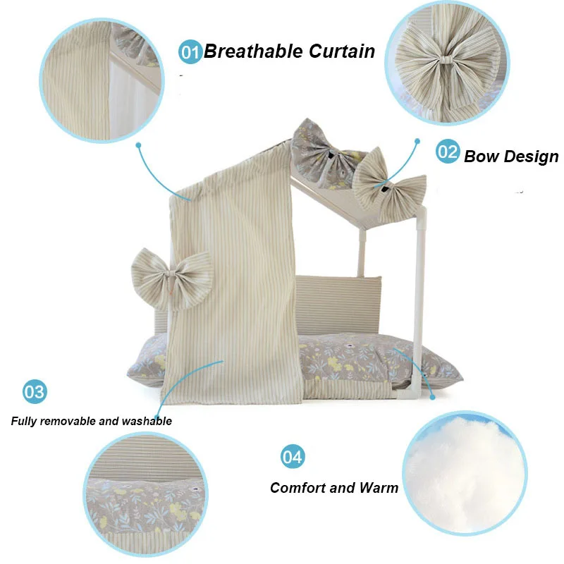 Detachable Dog House Pet Bed Tent Cat Kennel Indoor Bow Design Puppy Mat Pet House Sofa Sleeping Bag Winter Nest Kennel For Cats
Detachable Dog House Pet Bed Tent Cat Kennel Indoor Bow Design Puppy Mat Pet House Sofa Sleeping Bag Winter Nest Kennel For Cats