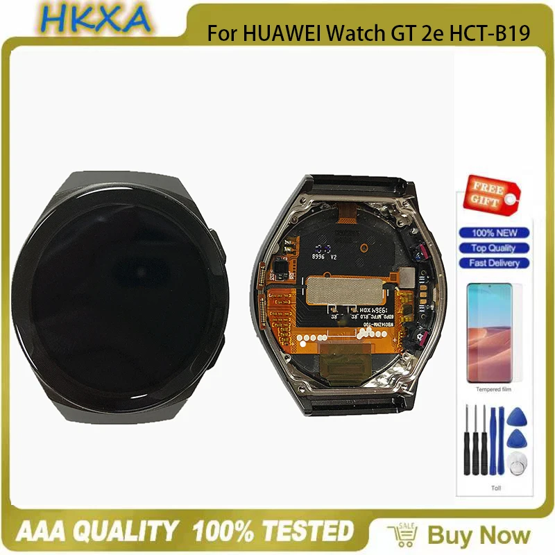 Suitable For HUAWEI Watch GT 2e HCT-B19 LCD screen with touch screen digitizer + frame assembly 46mm black gray LCD screen
Suitable For HUAWEI Watch GT 2e HCT-B19 LCD screen with touch screen digitizer + frame assembly 46mm black gray LCD screen