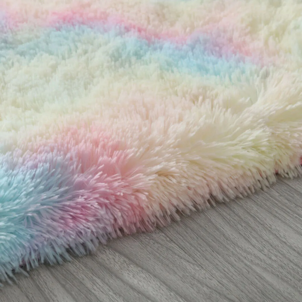 60CM Rainbow Round Fluffy Rugs Anti-Skid Shaggy Room Carpet Floor Mat Bedroom Kid Room Floor Mat Living Room Home Decor
60CM Rainbow Round Fluffy Rugs Anti-Skid Shaggy Room Carpet Floor Mat Bedroom Kid Room Floor Mat Living Room Home Decor