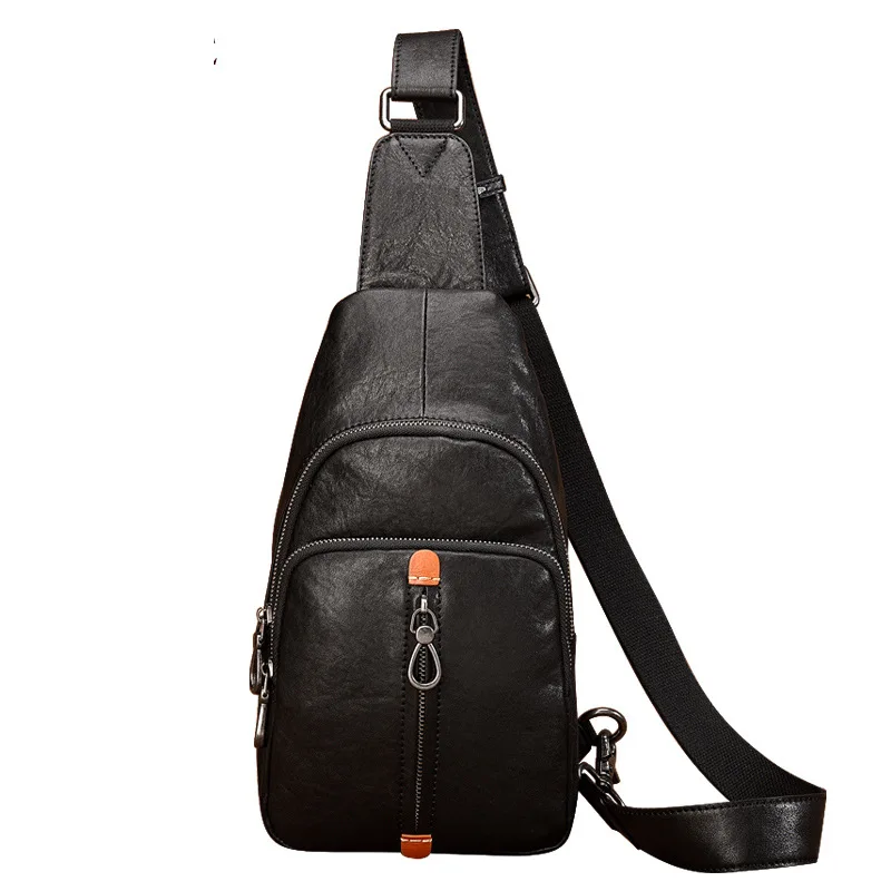 Cowhide Men Chest Bag Genuine Leather Casual Crossbody Messenger Bag Designer Male Handmade Functional Travel Shoulder Waist Bag
Cowhide Men Chest Bag Genuine Leather Casual Crossbody Messenger Bag Designer Male Handmade Functional Travel Shoulder Waist Bag
