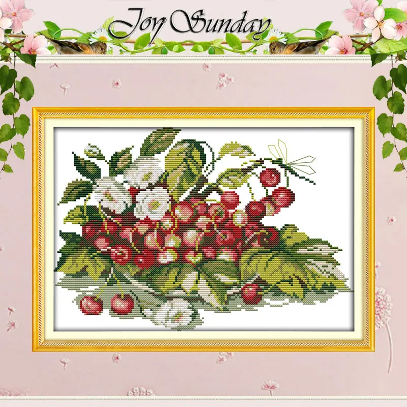 Cherry Fruit Tray Patterns Counted Cross Stitch 11CT 14CT Cross Stitch Sets Chinese Cross-stitch Kits Embroidery Needlework
Cherry Fruit Tray Patterns Counted Cross Stitch 11CT 14CT Cross Stitch Sets Chinese Cross-stitch Kits Embroidery Needlework