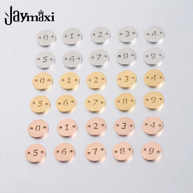 Jaymaxi 10mm Arabic Number Charms Stainless Steel Mirror Polished DIY Bracelet Connector Disk 1.2mm Thickness 20piece/lot
Jaymaxi 10mm Arabic Number Charms Stainless Steel Mirror Polished DIY Bracelet Connector Disk 1.2mm Thickness 20piece/lot
