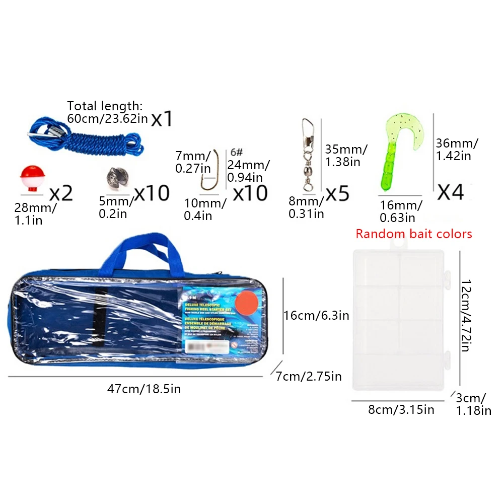 Fishing Accessories Kit Spinning Reel Combo Set With Carbon Telescopic Fishing Rod Bag Lures Line Full Kits For Skill Training
Fishing Accessories Kit Spinning Reel Combo Set With Carbon Telescopic Fishing Rod Bag Lures Line Full Kits For Skill Training