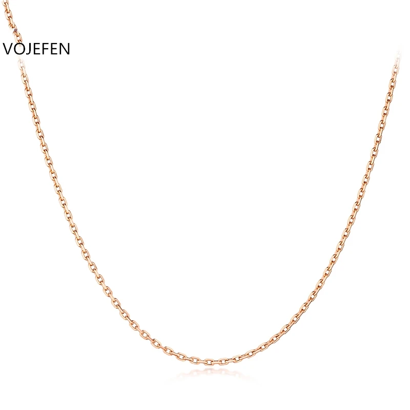 VOJEFEN 18K Gold Jewelry Real Gold Round Chains Chokers Necklaces O Shape Simple Initial Handmade Jewellery (Yellow / Rose )
VOJEFEN 18K Gold Jewelry Real Gold Round Chains Chokers Necklaces O Shape Simple Initial Handmade Jewellery (Yellow / Rose )