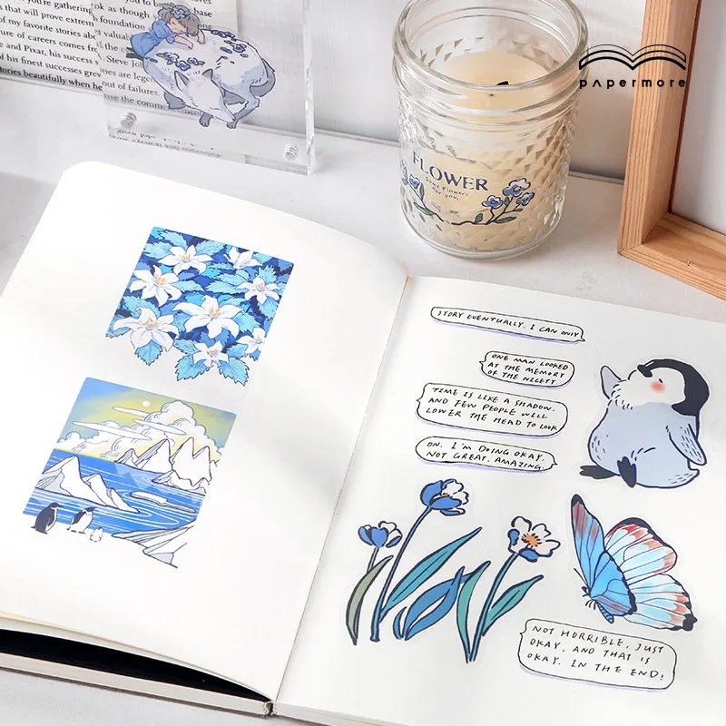 20 Sheets/pack PET Stickers Blue Island Series Cartoons Cute Scrapbooking Journal Decorative Stationery Mobile Stickers Flakes
20 Sheets/pack PET Stickers Blue Island Series Cartoons Cute Scrapbooking Journal Decorative Stationery Mobile Stickers Flakes