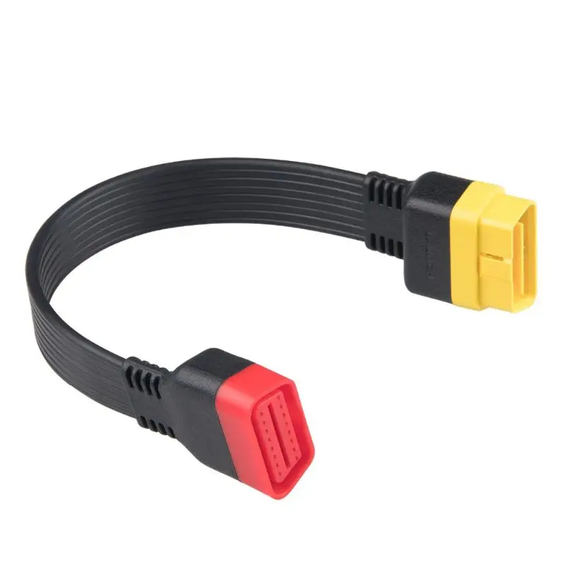 

36cm Car OBD Extension Cable for X431 2 Diagnostic Adapter Wire 16Pin OBDII Male to OBD2 Female Extended Connector