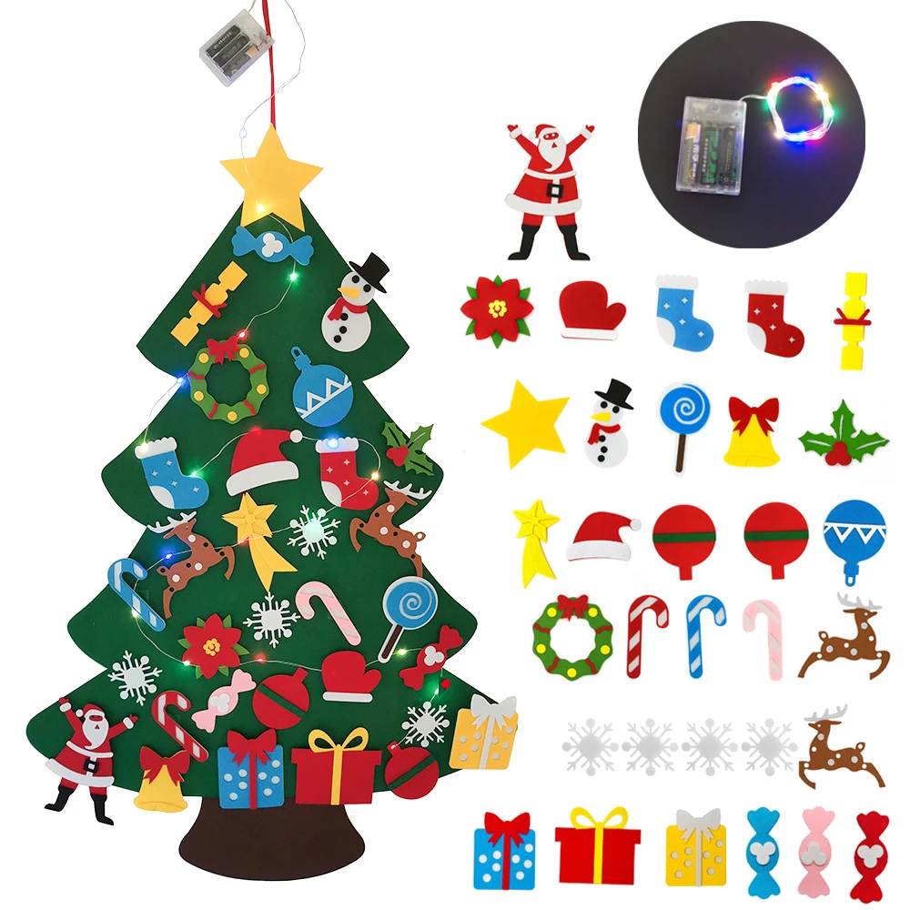 Kids DIY Felt Christmas Tree Christmas Decoration for Home Navidad 2021 New Year Gifts Christmas Ornaments Santa Claus Xmas
Kids DIY Felt Christmas Tree Christmas Decoration for Home Navidad 2021 New Year Gifts Christmas Ornaments Santa Claus Xmas