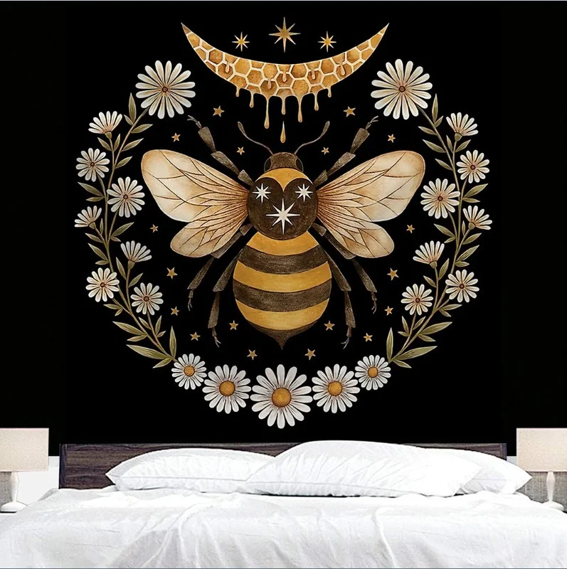 Bossimi Flower Insect Tapestry Living Room Home Decoration Wall Cloth Bedroom Bedside Background Wall Cloth Fabric Painting
Bossimi Flower Insect Tapestry Living Room Home Decoration Wall Cloth Bedroom Bedside Background Wall Cloth Fabric Painting