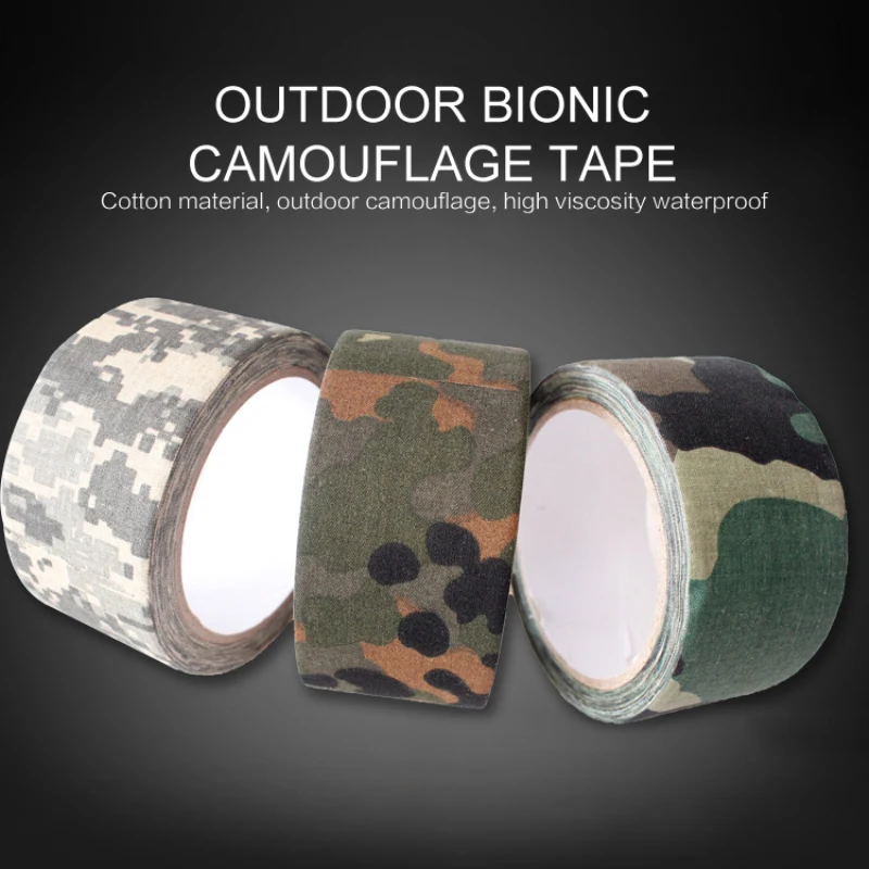 5M/10M Self Adhesive Non-woven Camouflage Cohesive Hunting Camping Camo Stealth Ribbon
5M/10M Self Adhesive Non-woven Camouflage Cohesive Hunting Camping Camo Stealth Ribbon