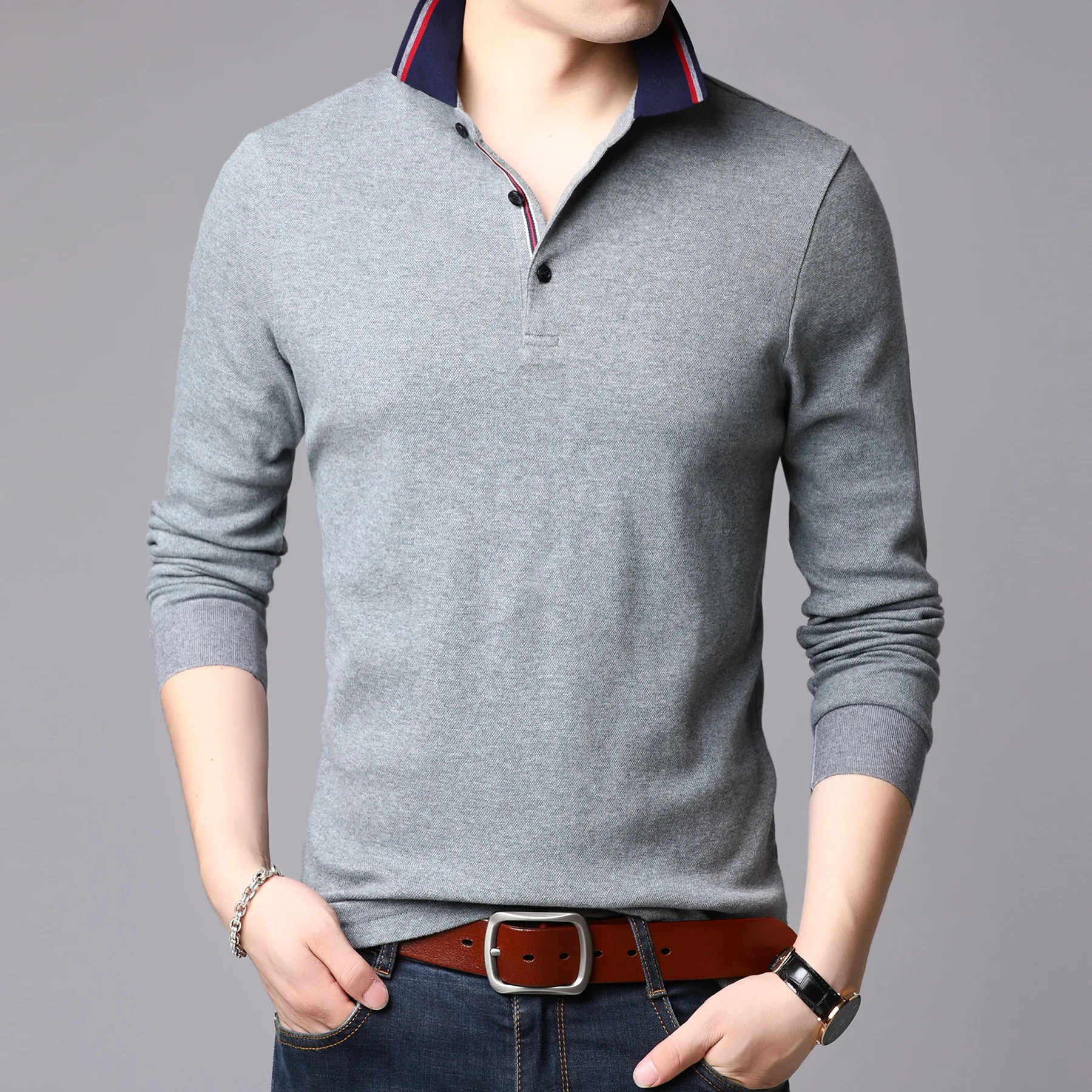 Men's long-sleeved T-shirt autumn new matching bottom shirt lapel T-shirt men tn130
Men's long-sleeved T-shirt autumn new matching bottom shirt lapel T-shirt men tn130