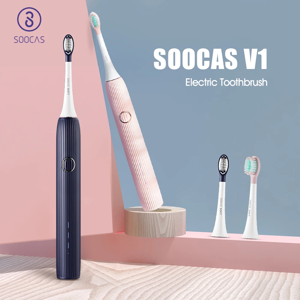 SOOCAS V1 Electric Toothbrush Ultrasonic Automatic Tooth Brush Waterproof ToothBrush Type-c Rechargeable Adult ORAL Clean
SOOCAS V1 Electric Toothbrush Ultrasonic Automatic Tooth Brush Waterproof ToothBrush Type-c Rechargeable Adult ORAL Clean